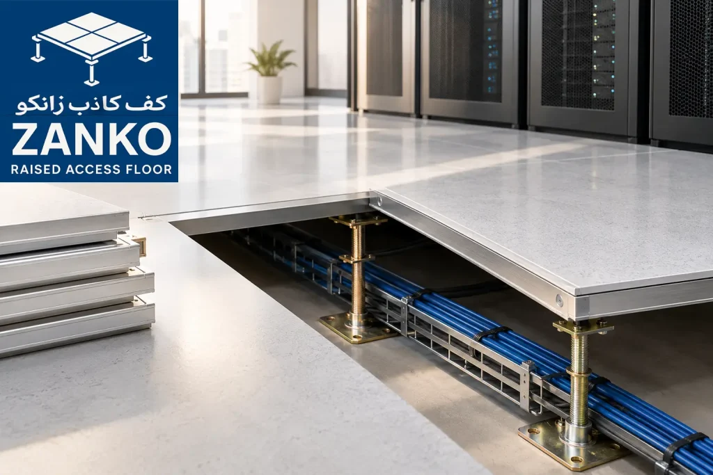 کف کاذب آلومینیومی و ساختار زیرین آن