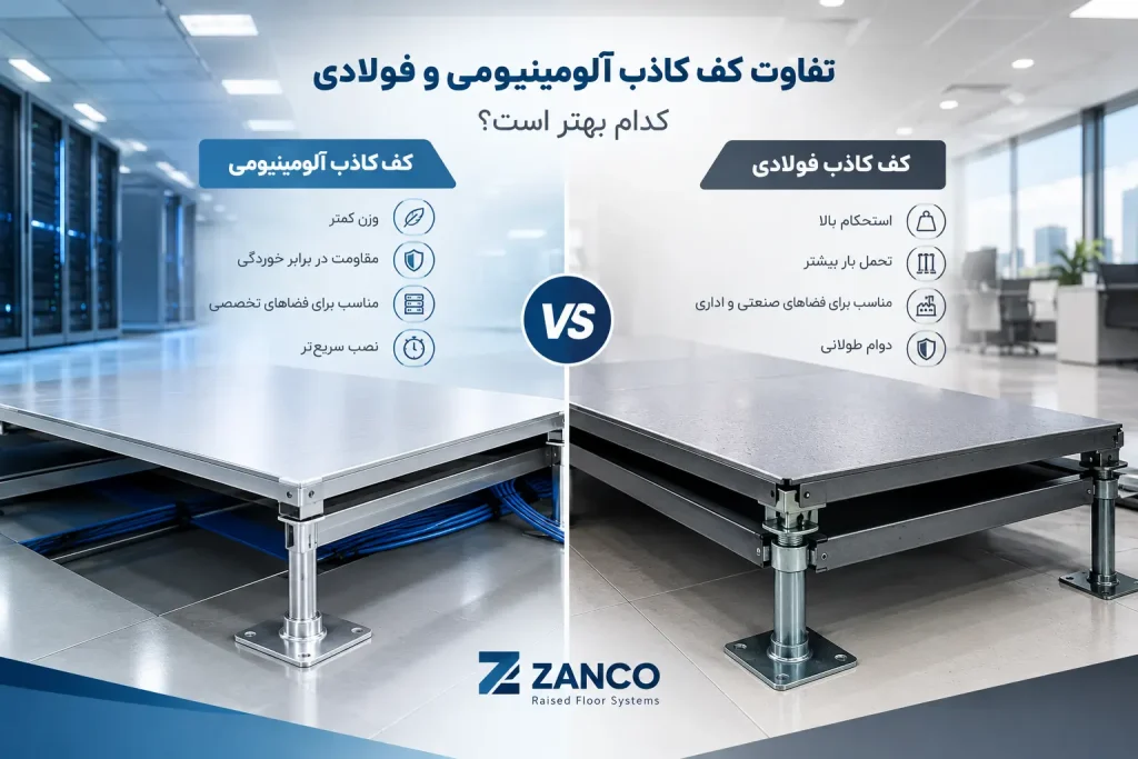 تفاوت کف کاذب آلومینیومی و فولادی